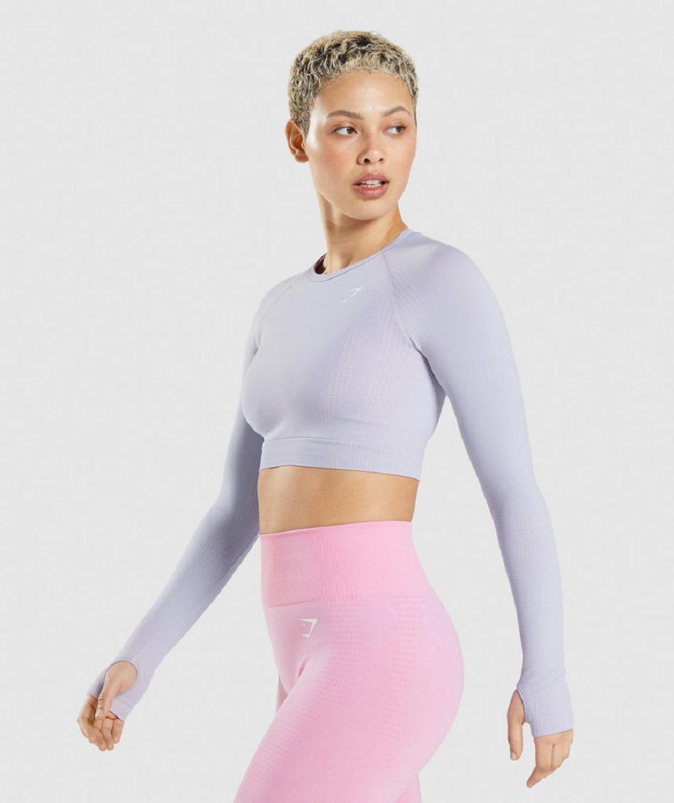 Corp Tops Gymshark Vital Seamless 2.0 Mujer Azules | CO 2453BEX